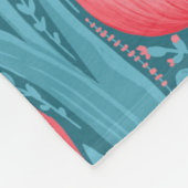 Tulips in blau und rot fleecedecke (Ecke)