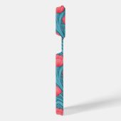 Tulips in blau und rot iPhone hülle (Rechte Seite)