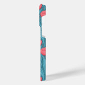 Tulips in blau und rot iPhone hülle (Linke Seite)