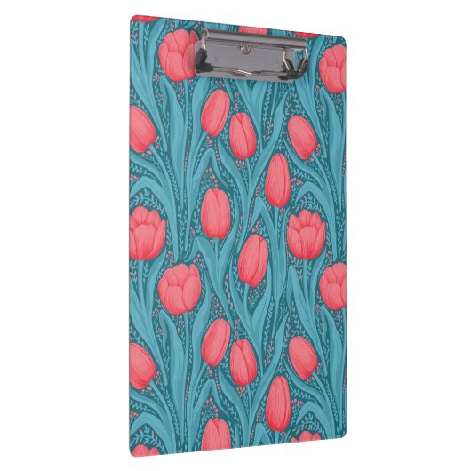 Tulips in blau und rot klemmbrett (Rechts)