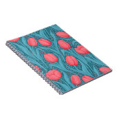 Tulips in blau und rot notizblock (Rechte Seite)