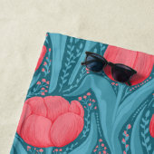 Tulips in blau und rot strandtuch (Beispiel)