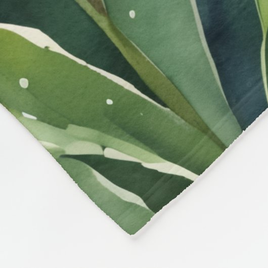 Tulips in Bloom watercolors Fleecedecke (Ecke)