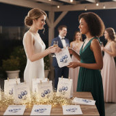 Tulips in Delft Blue benutzerdefinierbar Geschenktütchen