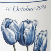Tulips in Delft Blue benutzerdefinierbar Pappbecher