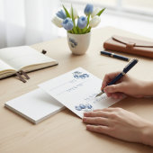 Tulips in Delft Blue benutzerdefinierbar Platzkarte