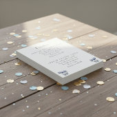 Tulips in Delft Blue benutzerdefinierbar RSVP Karte