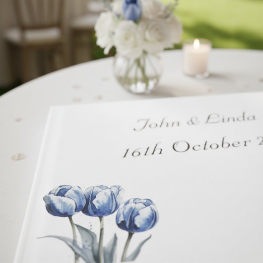 Tulips in Delft Blue Gästebuch