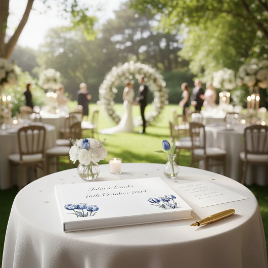 Tulips in Delft Blue Gästebuch