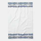 Tulips in Delft Blue Geschirrtuch (Vertikal)