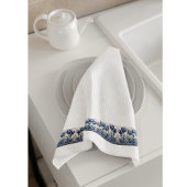 Tulips in Delft Blue Geschirrtuch