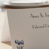 Tulips in Delft Blue mit benutzerdefinierbarer Kar