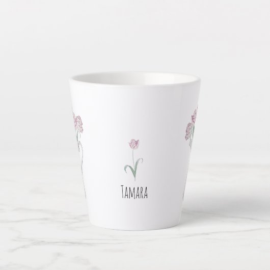 Tulips in der Pitcher-Keramik Milchtasse (Vorderseite)