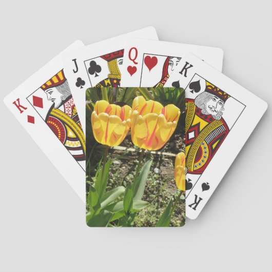 Tulips in der Sonne Spielkarten (Rückseite)
