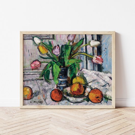 Tulips in einer blauen Vase | George Leslie Hunter Poster