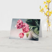 Tulips in einer Vase Karte (Gelbe Blume)
