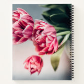 Tulips in einer Vase Notizblock (Rückseite)