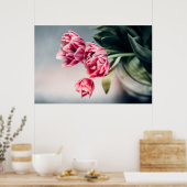 Tulips in einer Vase Poster (Küche)