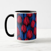 Tulips in Rot und Blau Tasse (Links)