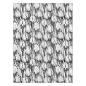 Tulips in Schwarzweiß Tischdecke (Vorderseite)