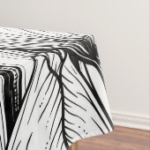 Tulips in Schwarzweiß Tischdecke (Beispiel)