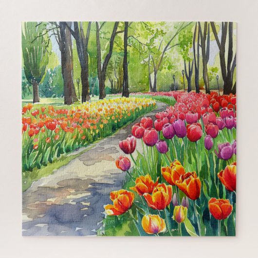 Tulips in The Park Puzzle (Vertikal)