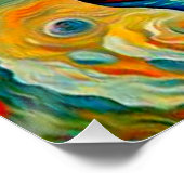 Tulips in Vase Poster (Ecke)