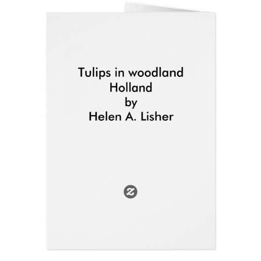 Tulips in Wäldern (Hinten)