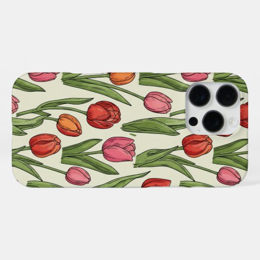Tulips iPhone Case Hülle (Rückseite (Horizontal))