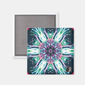 Tulips Kaleidoscope Magnet (Vorderseite/Rückseite)