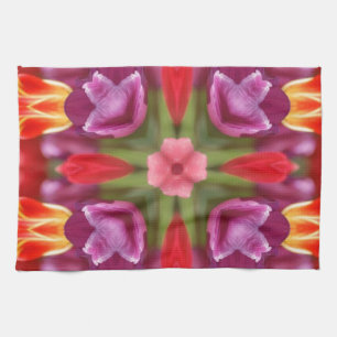 Tulips Kaleidoskop Handtuch