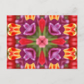 Tulips Kaleidoskop Postkarte (Vorderseite)