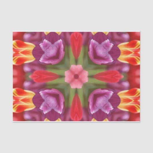 Tulips Kaleidoskop Seidenpapier (Vorderseite)