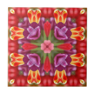 Tulips Kaleidoskop Tile Fliese