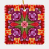 Tulips Kaleidosskop Keramikornament (Vorderseite)