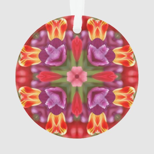 Tulips Kaleidosskop Ornament (Rückseite)