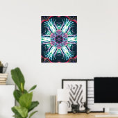 Tulips Kaleidosskop Poster (Heimbüro)