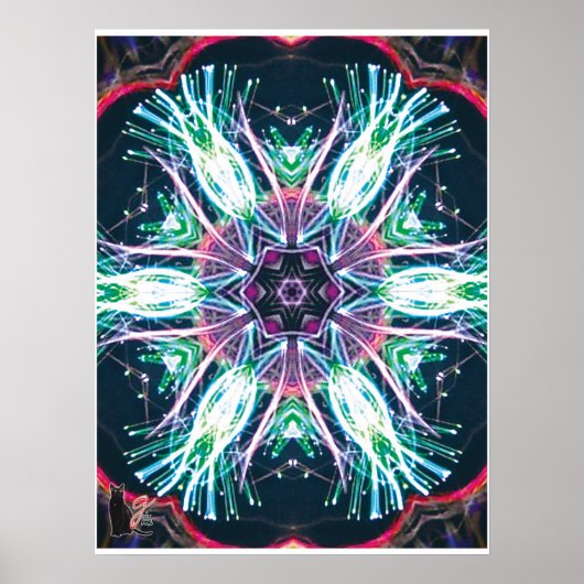 Tulips Kaleidosskop Poster (Vorne)