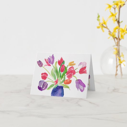 Tulips Karte (Gelbe Blume)