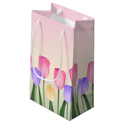 Tulips Kleine Geschenktüte (Rückseite Schrägansicht)