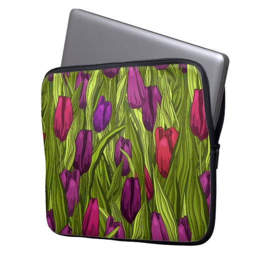 Tulips Laptopschutzhülle (Vorderseite Links)