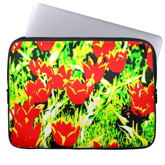 Tulips Laptopschutzhülle (Vorderseite)