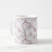 Tulips Line Zeichnend Kaffeetasse (Vorderseite Links)