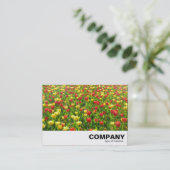 Tulips-Meer II Visitenkarte (Stehend Vorderseite)