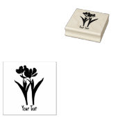 Tulips mit Briefmarke aus Texkautschuk Gummistempel (Stempel)