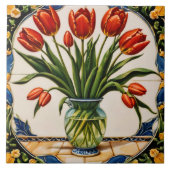 Tulips Modern Beautiful Collection Fliese (Vorderseite)