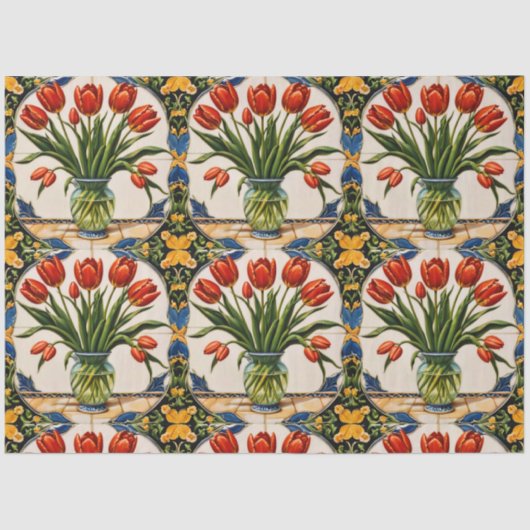 Tulips Modern Beautiful Collection Seidenpapier (Vorderseite)