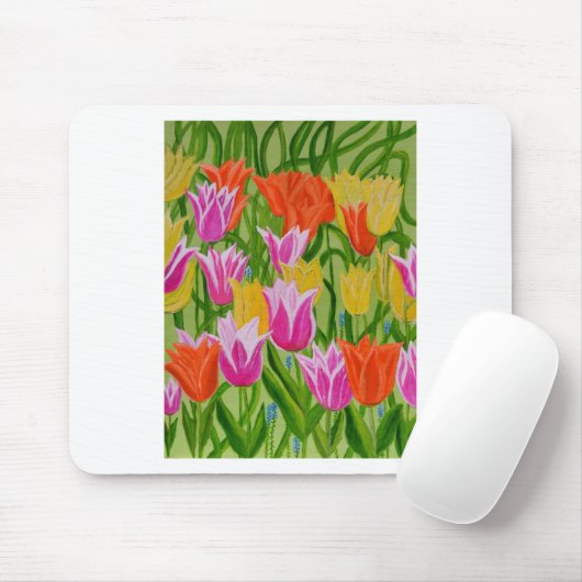 Tulips Mousepad (Mit Mouse)
