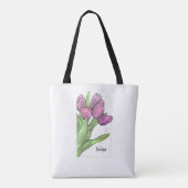 Tulips Multiprint Schultertasche Tasche (Rückseite)