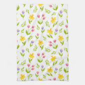 Tulips -N- Affodien Geschirrtuch (Vertikal)